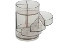 Plumier de Bureau DELI Gris Translucide