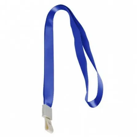 Cordon Pour Porte Badge DELI 1.5cm en Polyester Bleu