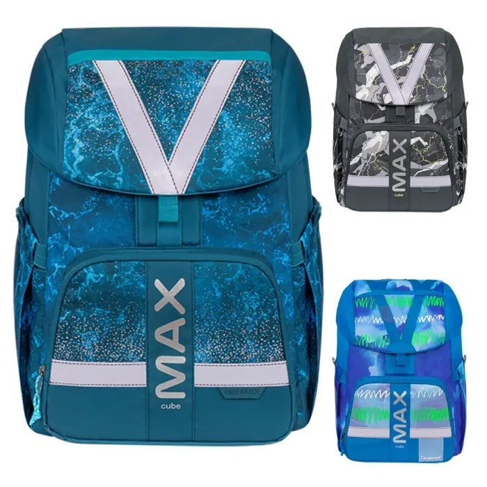 Sac à Dos Scolaire TIGER Max 2284-G Ergonomique Pour Garçon
