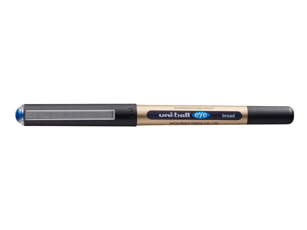 Stylo Roller UNIBALL Eye Broad Bleu