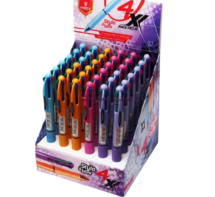 Stylo à Bille VERTEX Multi-Couleurs Pastels