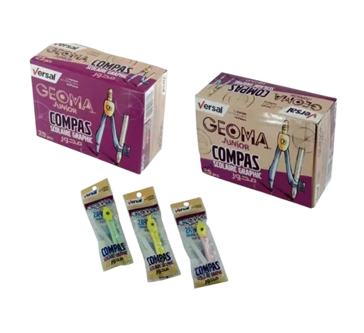 Compas Écolier VERSAL en Plastique Multi-Couleurs