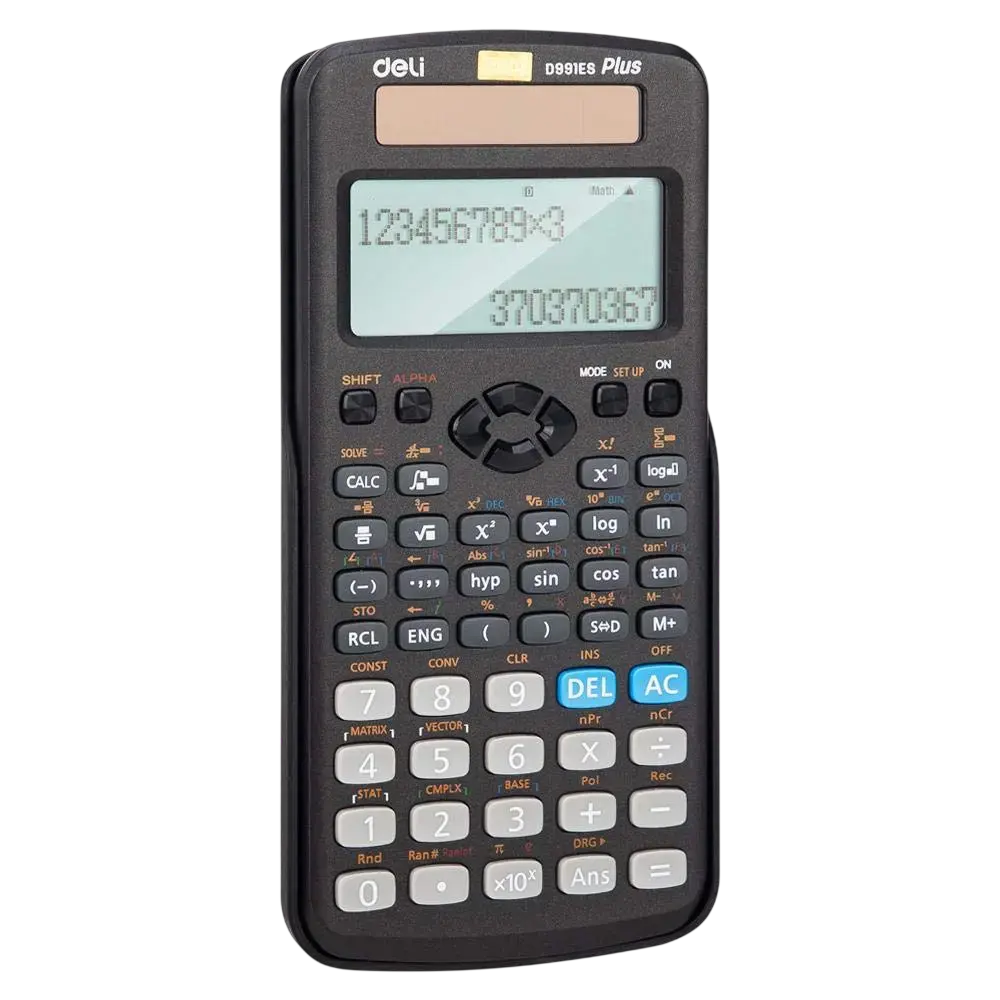 Calculatrice Scientifique DELI 10 Chiffres 2 Exposants 2 Lignes 417 Fonctions