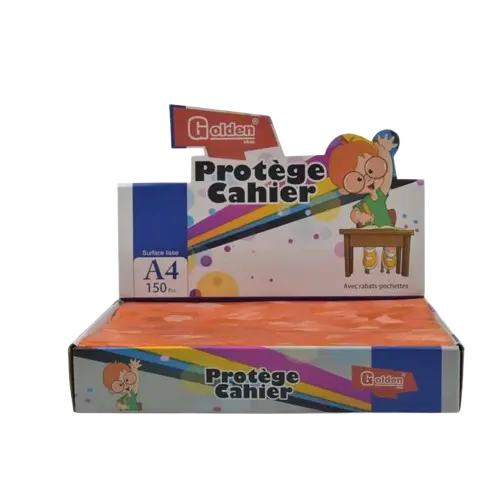 Protège Cahier GOLDEN A4 GM TP Orange