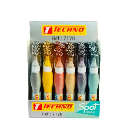Stylo Correcteur TECHNO Tète En Métal 7ml Spot Couleur M
