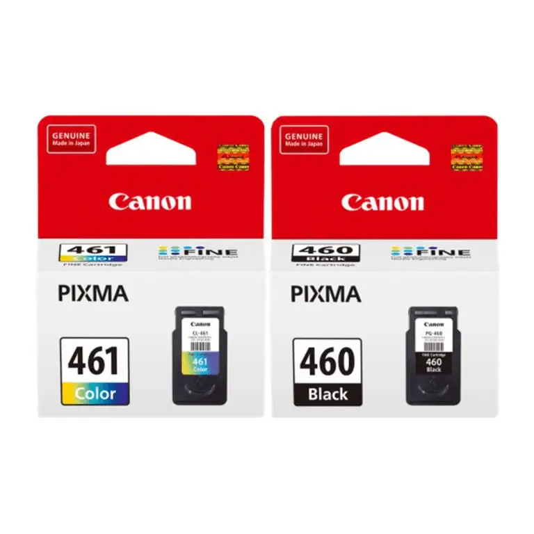 Pack De 2 Cartouches D'encre CANON PG-460/CL-461 Noir/Couleur Pour Imprimantes Pixma TS5340 TS7440 TS7440a TS5340a