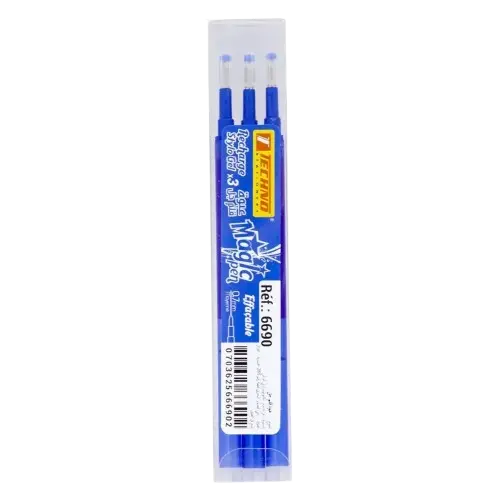 Jeu de 3 Recharge Stylo TECHNO Bleu