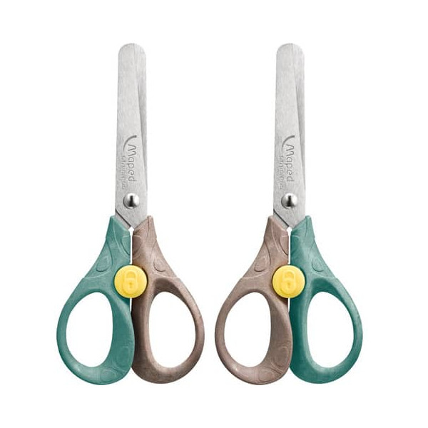 Ciseau Ecolier MAPED Smiling Planet 13cm Acier Inoxydable Symétrique Multi-couleurs