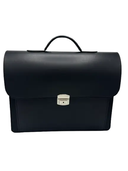 Cartable TAHAT 8806 En Cuir Synthétique 2 Compartiments 1 Poche Noir