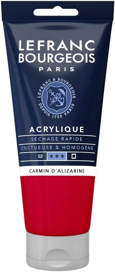 Tube Acrylic Fine LEFRANC BOURGEOIS 80Ml Carmin D'alizarine