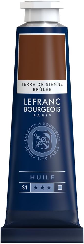Tube Peinture à L'huile Fine LEFRANC BOURGEOIS 40ml Terre De Sienne Brûlée