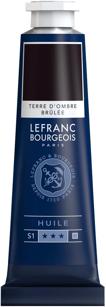 Tube Peinture à L'huile Fine LEFRANC BOURGEOIS 40ml Terre D'Ombre Brûlée