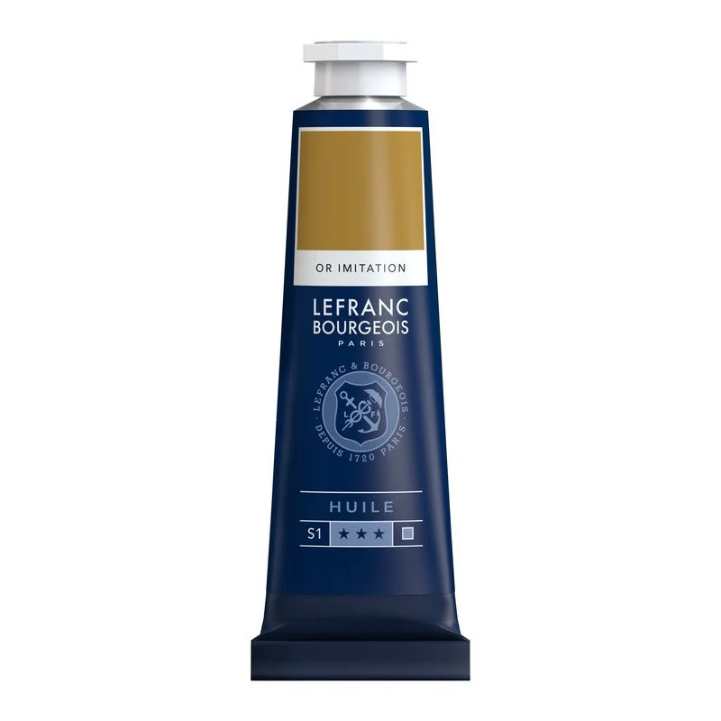Tube Peinture à L'huile Fine LEFRANC BOURGEOIS 40ml Or Imitation
