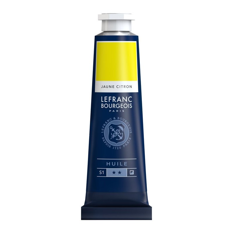Tube Peinture à L'huile Fine LEFRANC BOURGEOIS 40ml Jaune Citron
