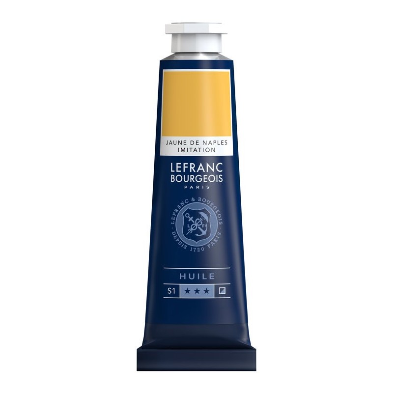 Tube Peinture à L'huile Fine LEFRANC BOURGEOIS 40ml Jaune De Naples Imitation