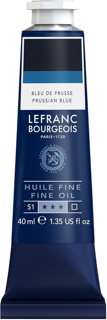 Tube Peinture à L'huile Fine LEFRANC BOURGEOIS 40ml Bleu De Pruss