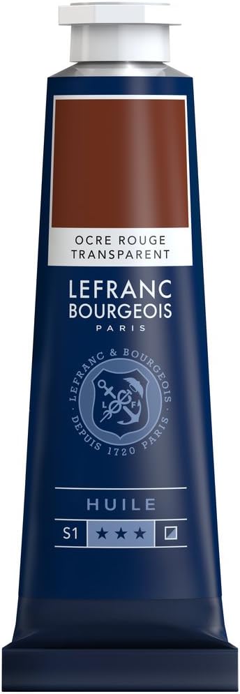 Tube Peinture à L'huile Fine  LEFRANC BOURGEOIS 40ml Ocre Rouge