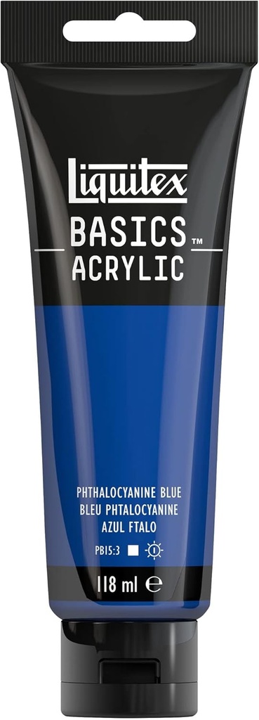Tube Peinture Acrylique LIQUITEX Basics 118ml Bleu Phtalocyanine