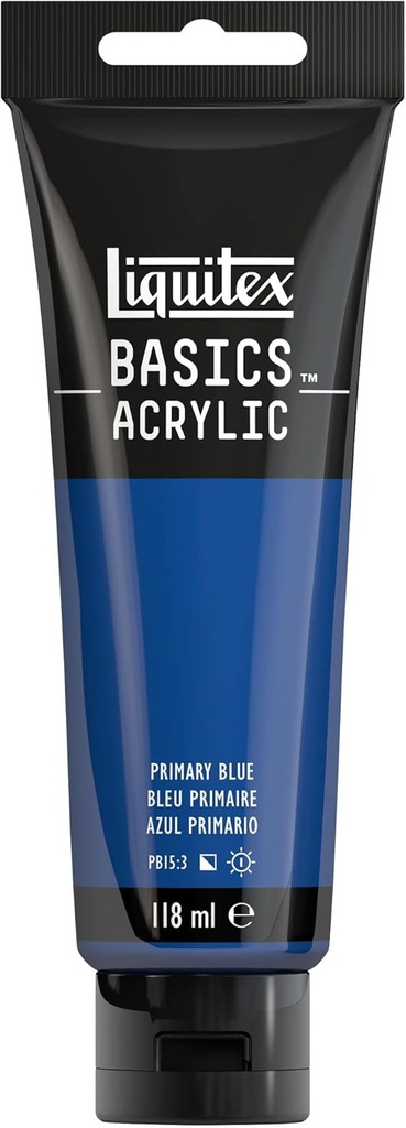 Tube Peinture Acrylique LIQUITEX Basics 118ml Bleu Primaire