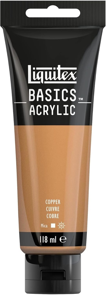Tube Peinture Acrylique LIQUITEX Basics 118ml Cuivre