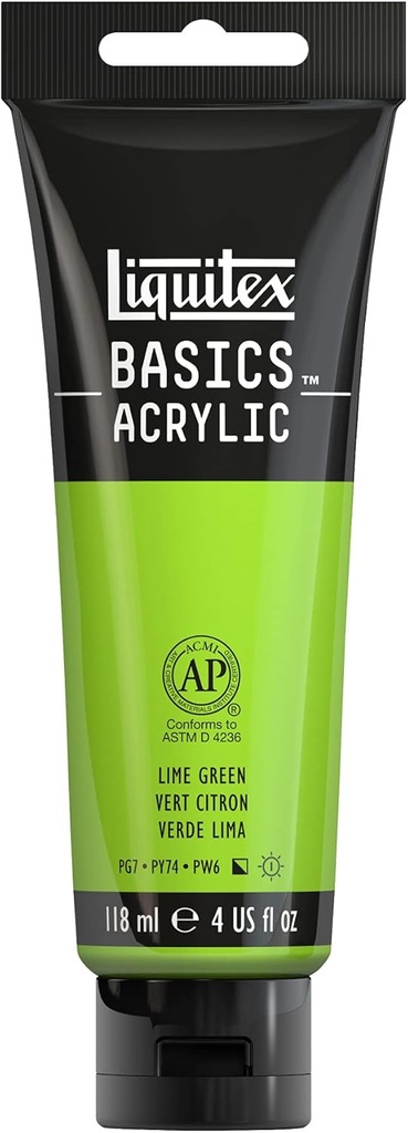 Tube Peinture Acrylique LIQUITEX Basics 118ml Vert Citron