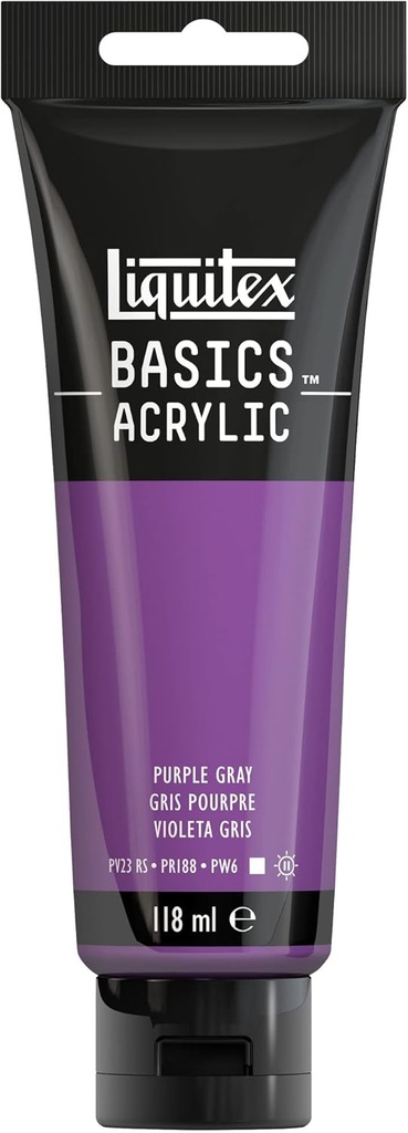 Tube Peinture Acrylique LIQUITEX Basics 118ml Gris Pourpre