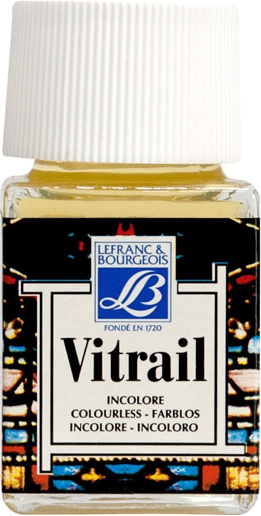 Flacon De Peinture LEFRANC BOURGEOIS Vitrail 50ml Transparent (Incolore)