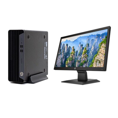 Ordinateur De Bureau HP Pro Desk SFF 600 G6 i5-10600 16Go 512Go SSD Ecran HP P204v 19.5" FreeDos