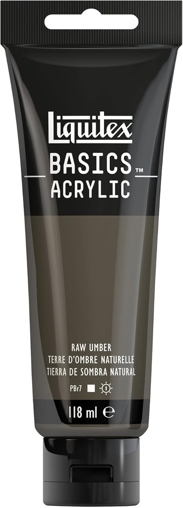Tube Peinture Acrylique LIQUITEX Basics 118ml Terre D'Ombre Naturelle
