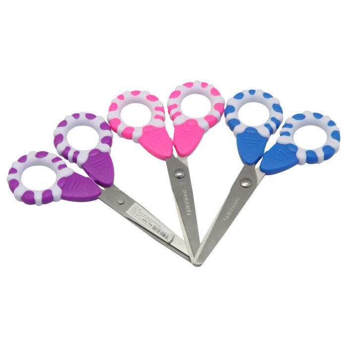 Ciseau Ecolier TECHNO Donut 13 cm Multi-Couleurs