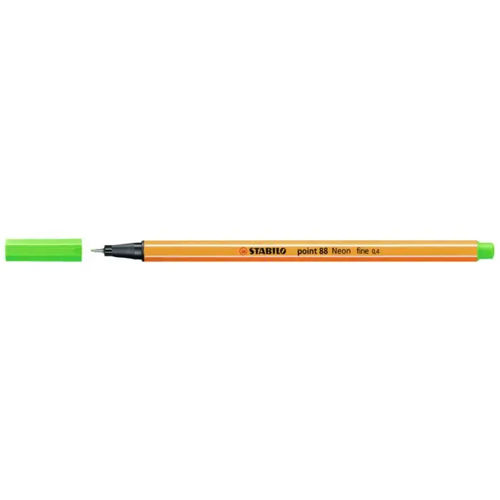Stylo STABILO Pointe 88 Fine Vert fluo