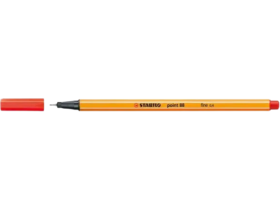 Stylo STABILO Pointe 88 Fine Rouge Clair