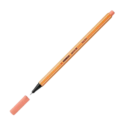 Stylo STABILO Pointe 88 Fine Rose Abricot