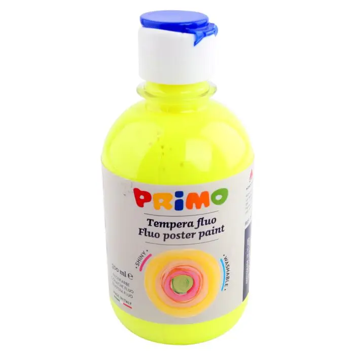 Peinture Gouache PRIMO Haute Qualité 300ml Jaune Fluo