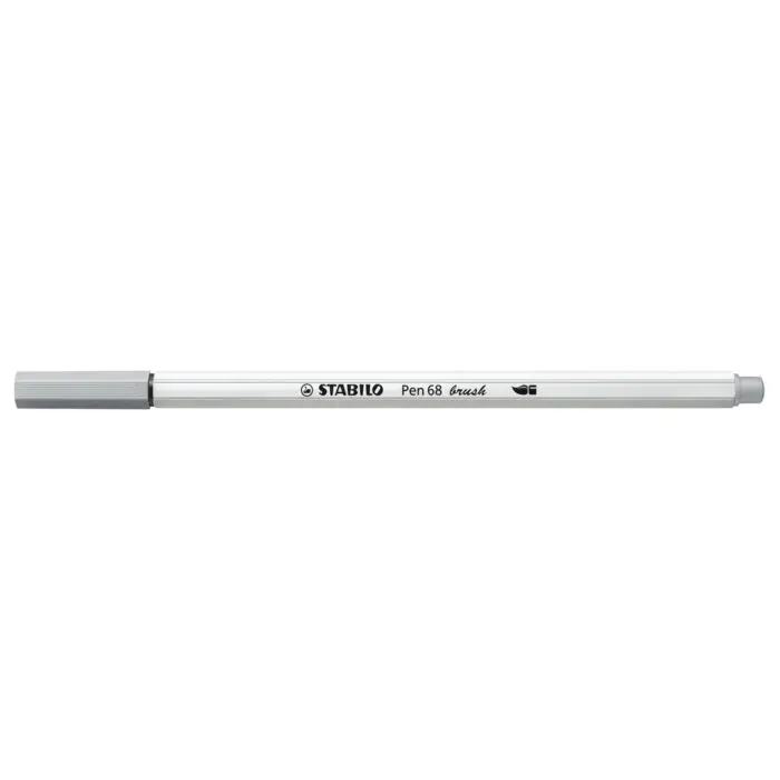 Stylo Feutre STABILO Pen 68 Brush Gris Clair