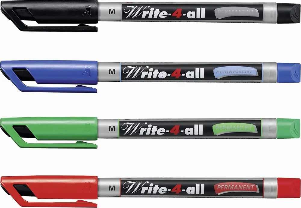 Jeu de 4 Stylo Indélébile STABILO Write-4-All 1mm