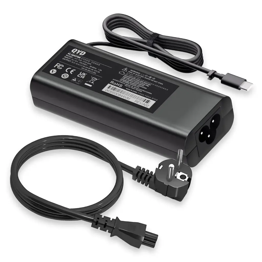 Chargeur DELL Original pour XPS 12 9250 XPS 13 9350 9360 9365 9370 9380 65W USB-C sans Cable d’alimentation 20V 3.25A LA65NM170 / HA65NM170 / 02YK0F / 