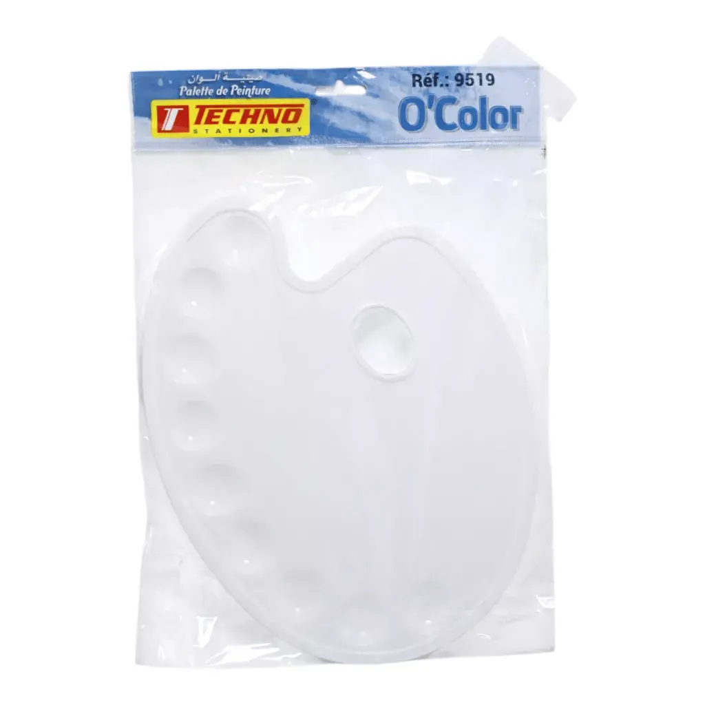 Palette De Peinture TECHNO O'color En Plastique Multicouleur
