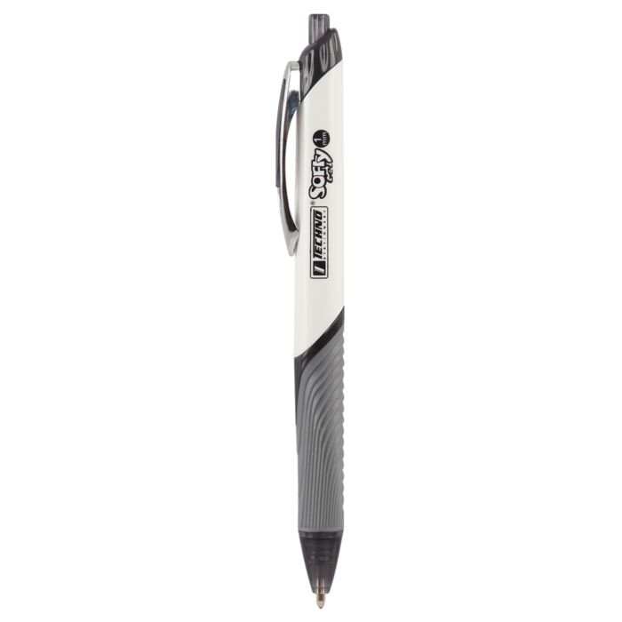 Stylo Gel TECHNO Softy Rétractable Noir