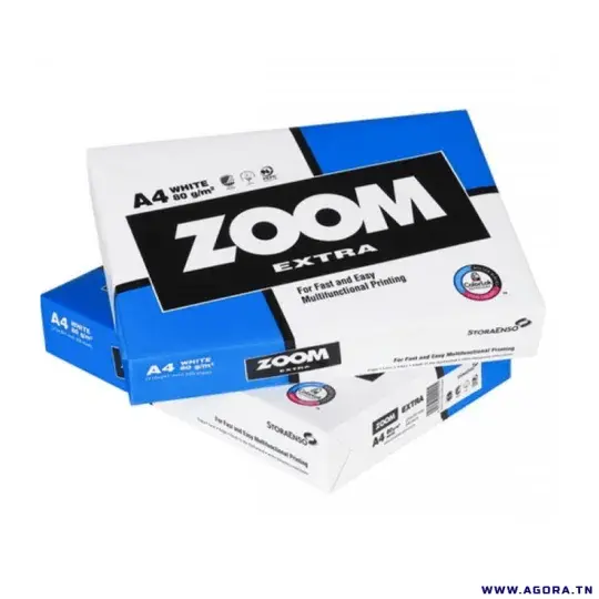 Rame de Papier Extra Blanc ZOOM A4 1er Choix