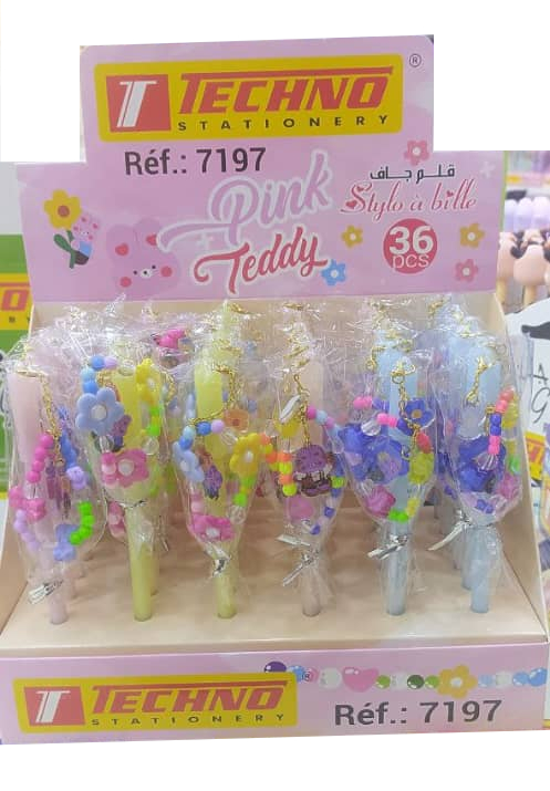 Stylo Gel TECHNO Fantaisie 0.5mm Multi-couleurs