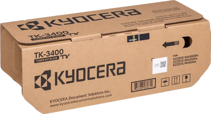 Toner KYOCERA TK-3400 Noir Pour ECOSYS PA4500x 1 2500 pages