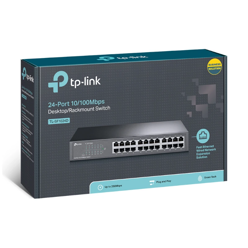 Switch TP-Link 24 Ports 10/100Mbps RJ45 3.19W