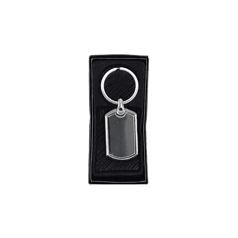Porte Clé Miroir Rectangulaire Chromé