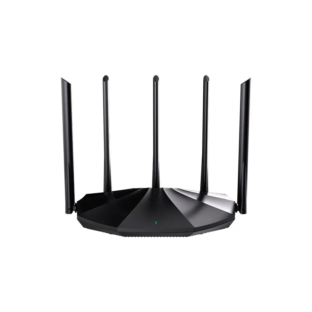 Modem Routeur TENDA Double Bande 3 Ports RJ45 10/100/1000Mbps Wi-Fi 6 100-240V Noir