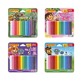 Pâte à Modeler TECHNO 12 Couleurs Licence