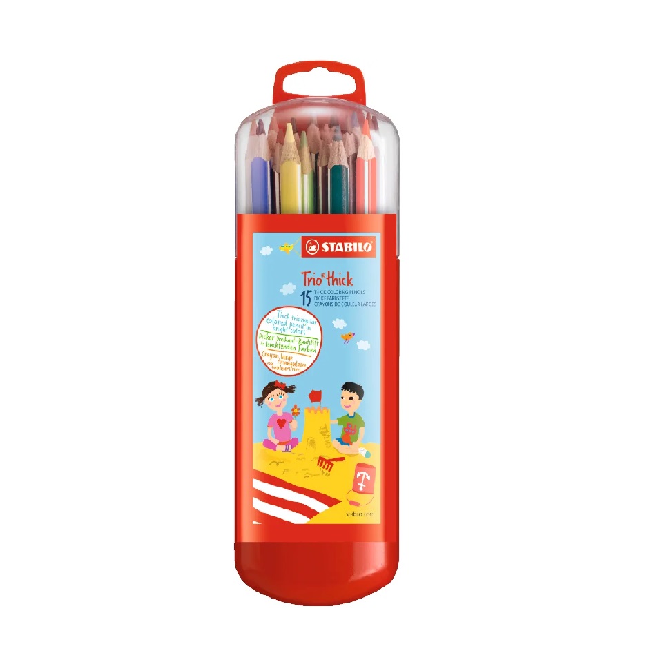 Crayons De Couleur STABILO Trio Thick Boite De 15