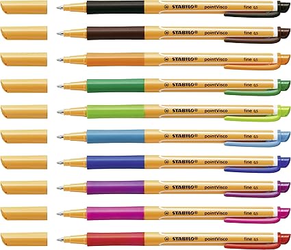 Stylo Roller à Gel STABILO Pointvisco Multi Couleur