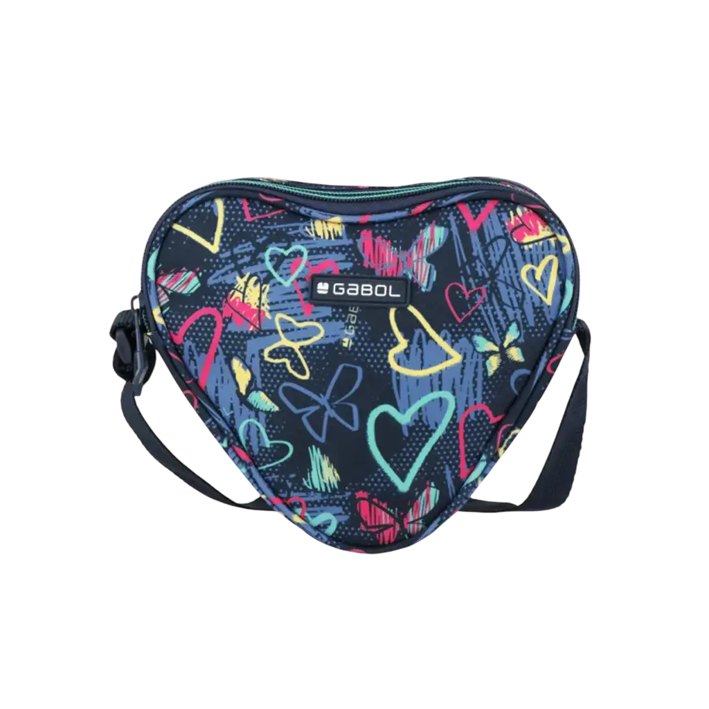 Sacoche Scolaire GABOL Tizas Motif Hearts 1 Compartiment pour Fille