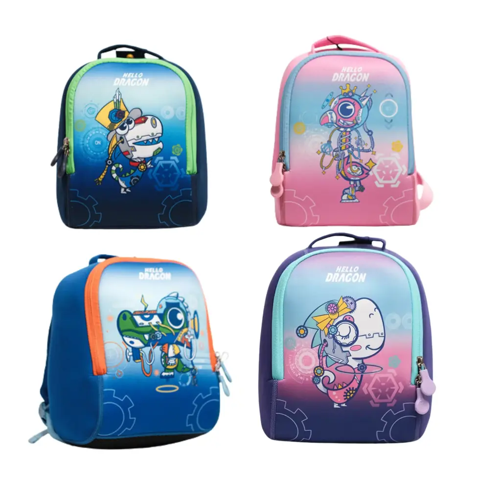 Sac à Dos Scolaire HELLO DRAGON NPB21059S Multi Couleur